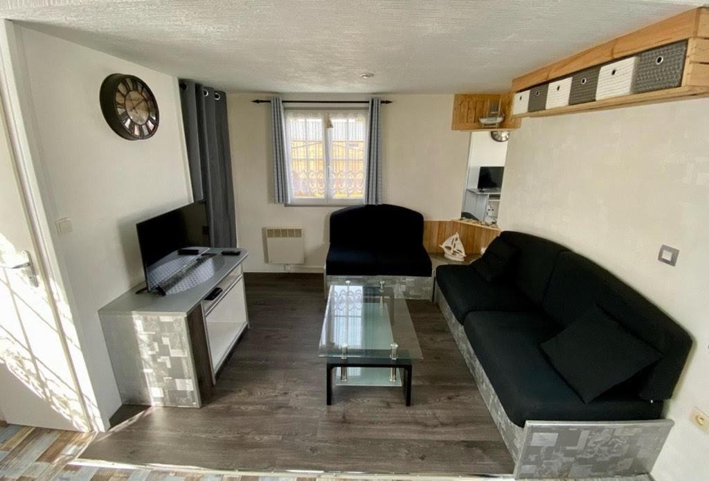 Mobilhome Emplacement 21 Biville-sur-Mer Buitenkant foto