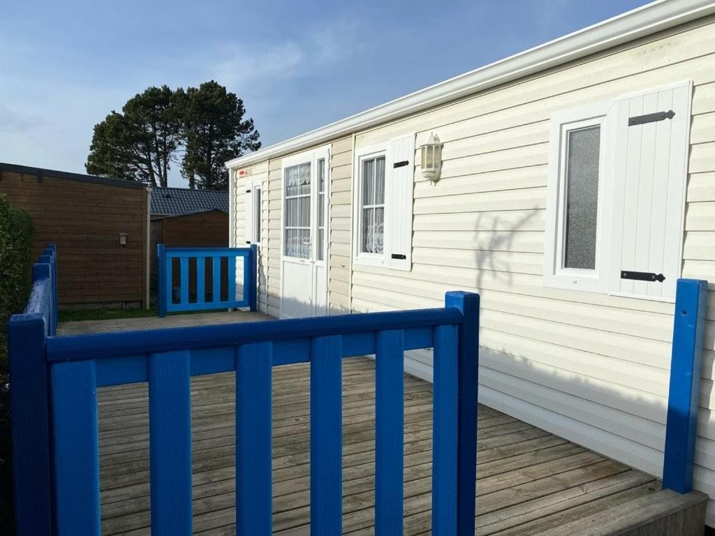 Mobilhome Emplacement 21 Biville-sur-Mer Buitenkant foto