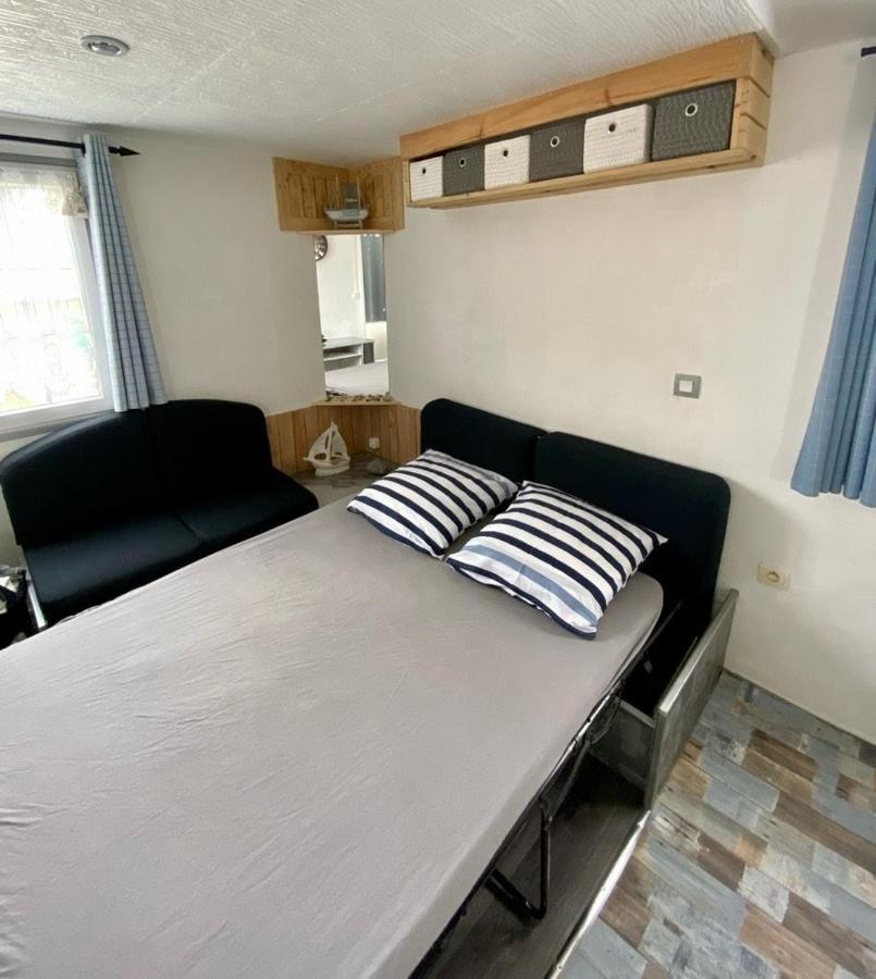 Mobilhome Emplacement 21 Biville-sur-Mer Buitenkant foto